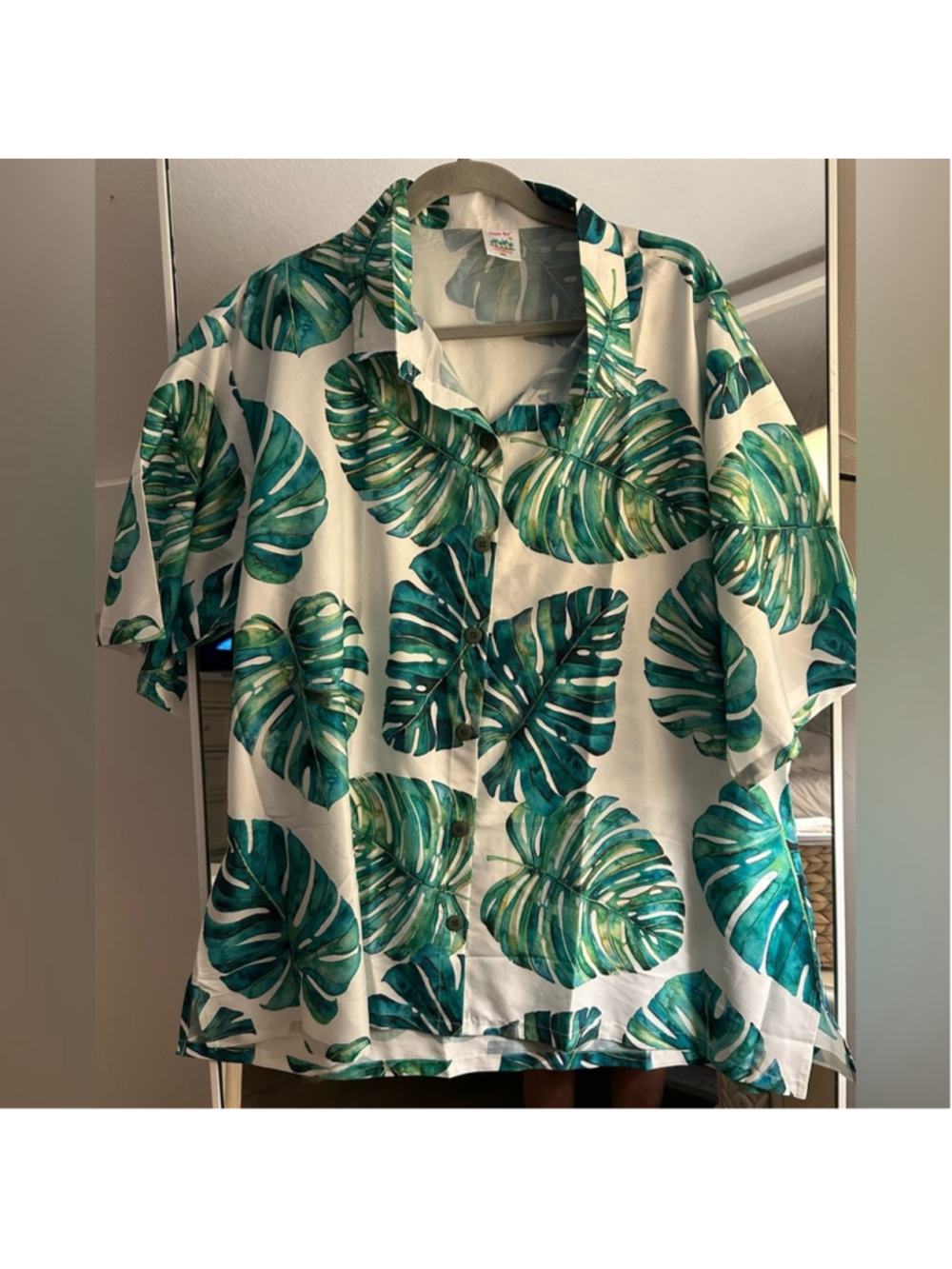 NEW HAPPY BAY Women's Hawaiian Short Sleeve Blouse Shirt 2X